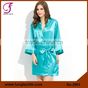 Fung 2903 Women Silky Satin Plus Size Robe thumbnail-6