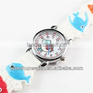 Colourful 2014 Fashion Kid Watch 3D Cartoon Silicone Strap Kid Watch thumbnail-1