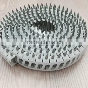 Polish/galvanized/painting 15 Degree Plastic Sheet Coil Nails thumbnail-2