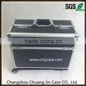 Large Black Aluminum Trolley Case thumbnail-1