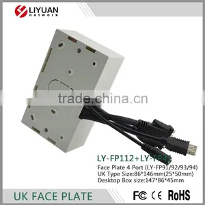 LY-FP41 High Quality VGA/HDMI Face Plate/wall Socket/RJ45 Connector 25X50mm thumbnail-5