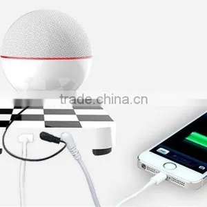 2016 High-tech Wireless Waterproof Bluetooth Maglev Rotary Speaker With Smart Charging thumbnail-4