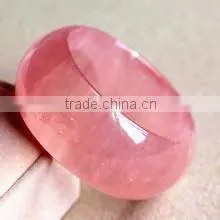 Beautiful High Quality Rose Quartz Crystal Bangles With Promotional Prices thumbnail-5