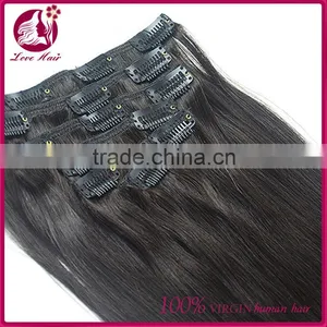 Top Quality Clip in Human Hair Extensions Hot Clip in Human Hair Extension Virgin Clip in Hair Extensions for Women thumbnail-4