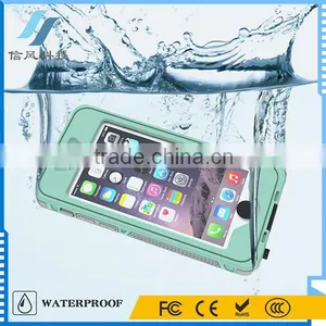 4.7 Inch Glow In Dark IP68 Waterproof Case for IPhone 6 6S With Button And Holder Stand thumbnail-2