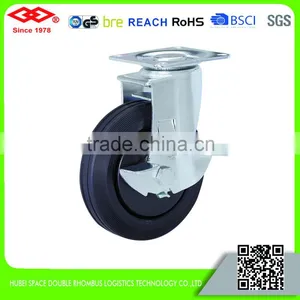 150mm Precision Ball Bearing Swivel Head Double Ball Bearings Caster thumbnail-4