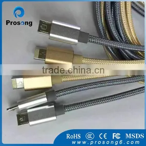 Hot Sale Charging USB Data Cable 2 in 1 Metal Cable thumbnail-5