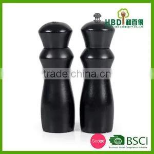 2016 Black Bamboo Salt and Pepper Mill OEM Factory China thumbnail-1