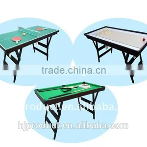 4' Factory Promotion 3 in 1 Multi Games Table. Snooker Table, Table Tennis Table, Shuffleboard thumbnail-1