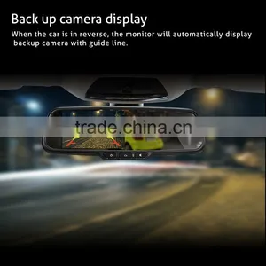 5 Inch Car Interior Rearview Mirror With Gps Navigation; Dvr Recording; Bluetooth; Google Map thumbnail-1
