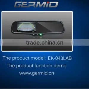 Bluetooth Rear View Mirror Built in Microphone Car Handsfree Kit Rear View Mirror Monitor thumbnail-1