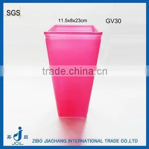 Sprayed Color Wholesale Glass Trumpet Vases thumbnail-1