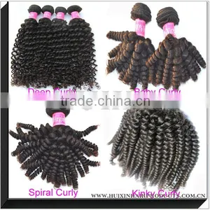 Grade 6a Human Remy Hair Extension, Clip in Curly Hair Extension thumbnail-1