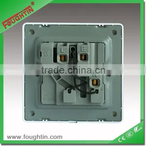 UK SOCKET PC PLATE 13A 250V 1 GANG SINGLE POLE SWITCH SOCKET WHITE COLOR thumbnail-3