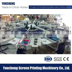Korea Tech Automatic Serigtafia Carousel t Shirt Screen Printing Machines Prices thumbnail-5