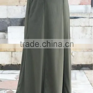 OEM Service China Factory Custom Made Denim Width Ethinic High Waist Skirt Woman Skirt thumbnail-3
