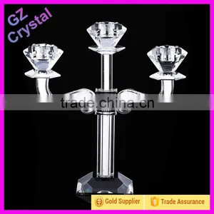 Popular European Wholesale Tall Crystal Glass Candle Holders thumbnail-6