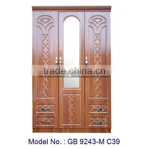 Malaysia Bedroom Furniture, MDF Bedroom Cabinets, Mirrorred Closet Cabinet thumbnail-1