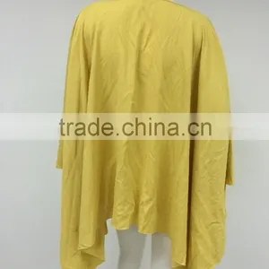 Hot Sale 2015 100% Linen Light Weight Woven Top Quality Lady Fashion Top Wear Nurisng Poncho thumbnail-2