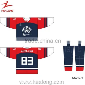 China Factory Custom Sublimaiton Ice Hockey Jersey Cheap Equipment thumbnail-2