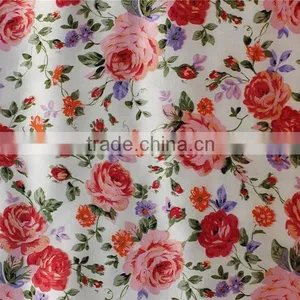 High Quality 100% Polyester Satin Fabric , Flower Plain Fabric thumbnail-2