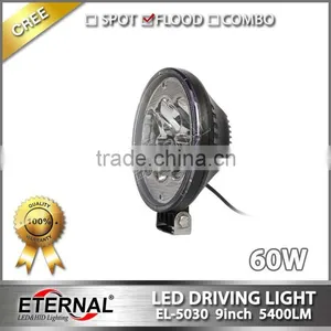 9in 60W High Power Round Transportation Equipment Vehicles Led Driving Headlight Car Automotive Led Working Light thumbnail-5