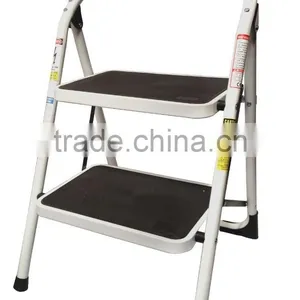 2 Tread Non Slip Folding Step Ladder Kitchen Stool New thumbnail-2