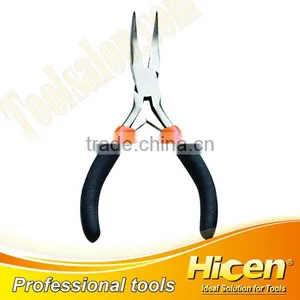 Mini Bent Nose Pliers With Bi-color Dipped Handle thumbnail-1