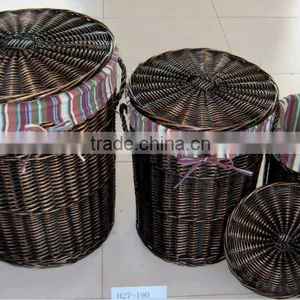 Willow Laundary Basket thumbnail-1