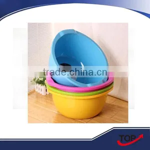 Round Kitchen Plastic Vegetables-washing Basin thumbnail-1