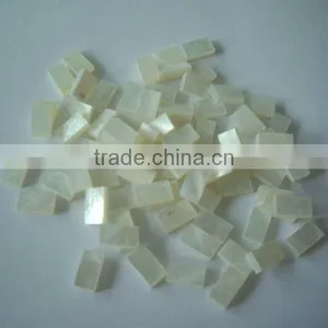 Square Cut Thick White MOP Shell Blank Inlays thumbnail-1
