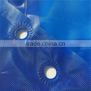High Strength Cross Laminated Waterproof Blue Poly Sun Shelter Tarpaulin thumbnail-1