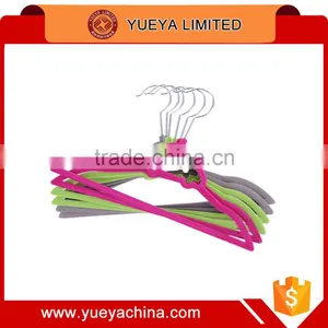 Non Slip Slim Clothes Hangers Velvet Flocking Closet Coat thumbnail-1