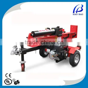 HAOBAO LS100H Horizontal and Vertical Gasoline Engine 50 Ton Hydraulic Log Splitter With Ram thumbnail-2