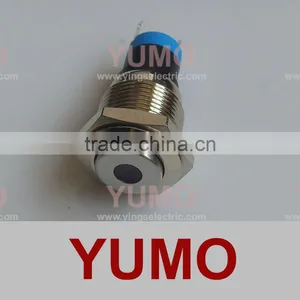 LA16JSH-11-D-G Illuminated Vandal Resistant Push Button Switch Brass thumbnail-1
