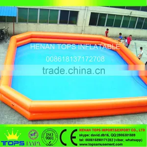 Large Giant Square Plastic Indoor Outdoor Inflatable Pool thumbnail-3