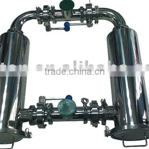 Factory Outlets Sanitary Epoxy Resin Stainless Steel Angle Duplex Strainer thumbnail-1