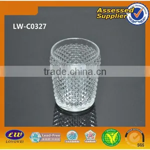 11oz Flower Engraved Glass Cup/ Glass Tumbler thumbnail-5