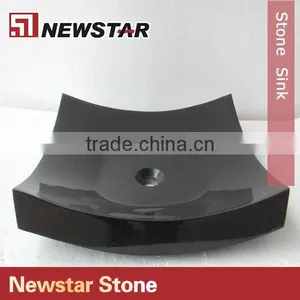 Newstar Cheap Price Polished Black Stone Sink thumbnail-1