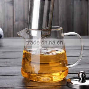 450ml/700ml Borosilicate Glass Teapot Heat Resistant Glass Teapot With Stainless Steel Filter thumbnail-3