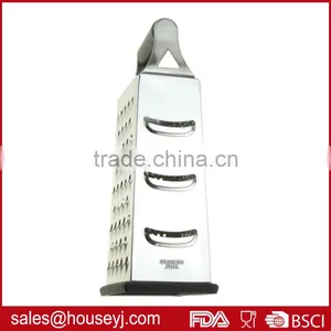 Stainless Steel 4 Side Grater Cheese Grater Vegetable Grater With Soft Grip Handle thumbnail-3