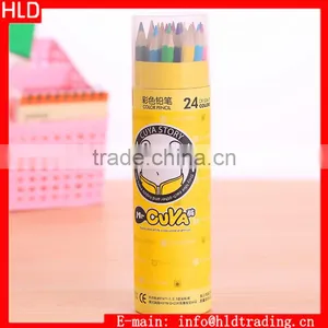 Factory Wholesale Mr. Cuya 24pc Eco Friendly Cardboard Tube Color Drawing Pencil Set thumbnail-1