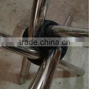 Wholesale Modern Tempered Glass Dining Table With Stainless Steel Base thumbnail-2