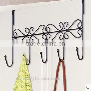 PN Decorative Over the Door 5 Hook Rack Organizer / Hanger Clothes at Office/Home Metal Hooks for Clothes Hanger thumbnail-1