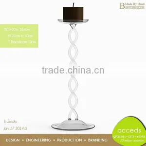 Fashional Designed Long-Stemmed Glass Candle Holder thumbnail-5