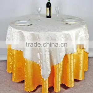 Double Layer Jacquard Table Cloth for Hotel Restaurant Weddings thumbnail-1