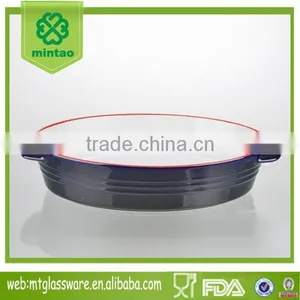Roundness 13.5"*10"black Color Casserole Dish Ceramic/xate thumbnail-1