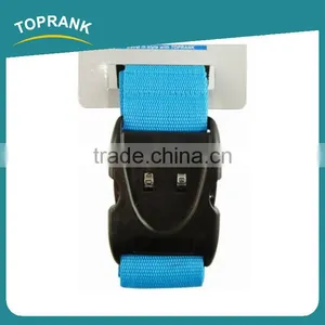 Toprank Custom Design Logo Polyester 2 Digit Tsa Lock Luggage Belt Strap Adjustable Travel Luggage Belt With Lock thumbnail-2