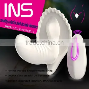Stealthy Colorful Shell Double Vibrator thumbnail-3