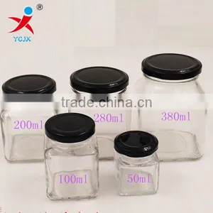 Sifang Transparent Glass Bottles Jam Jars Pickles Candy Sealed Cans Bird's Nest Honey Bottles of Small Glass Jar thumbnail-1